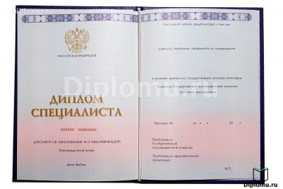 диплом института с 2014 по 2024 года